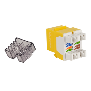 Модуль Keystone, RJ45, неэкранированный, кат.6, без шторки, 180 градусов